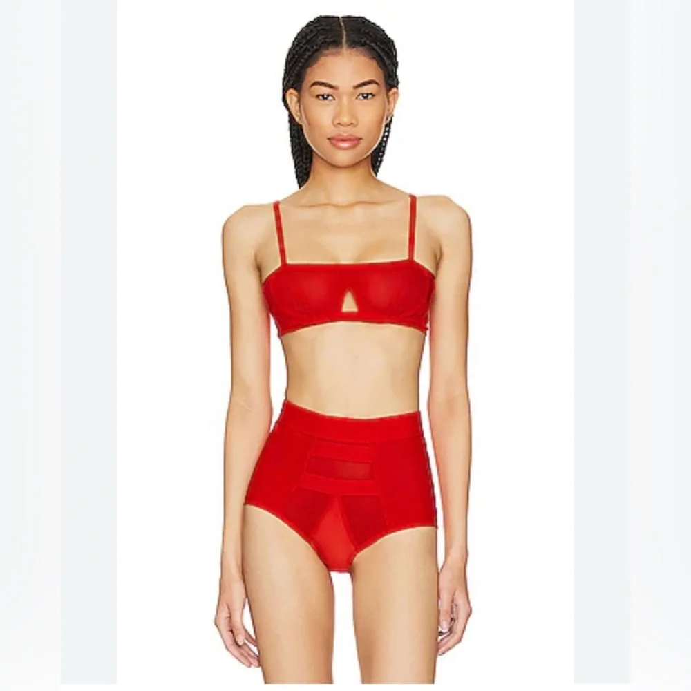 Free People X We are HAH Bra in Blood Orange